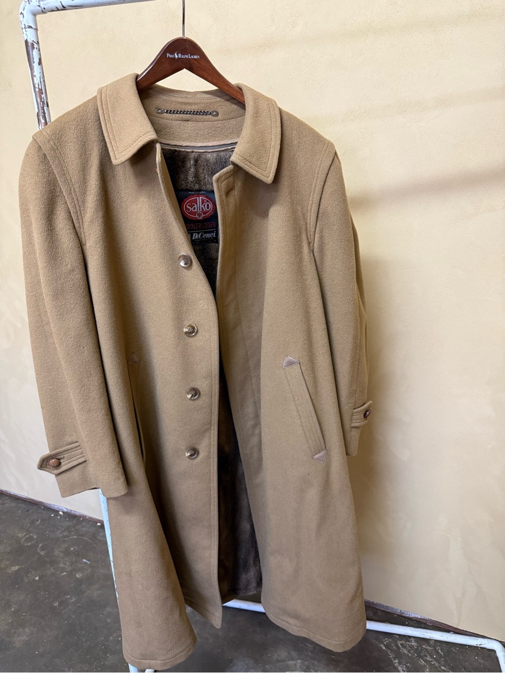 Salko Austria Men's Wool-Blend Overcoat